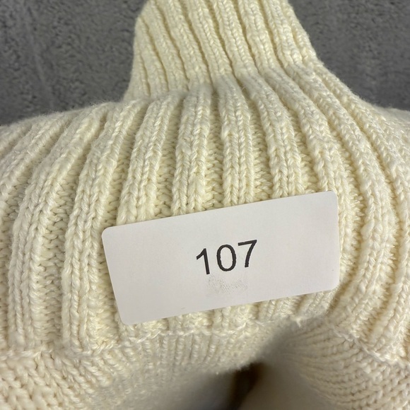 Orvis preowned turtleneck sweater XL cream - Picture 10 of 11